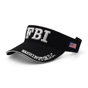 Black FBI Sun Visor Washington DC