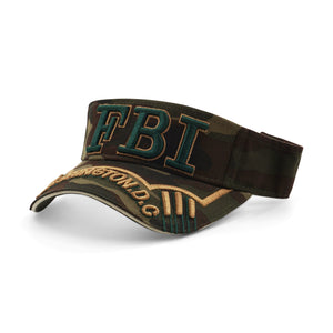GREEN CAMO FBI SUN VISOR