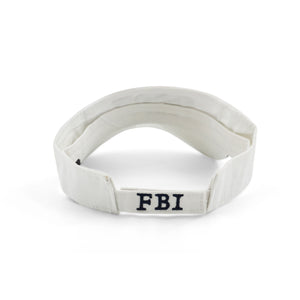 White FBI Sun visor