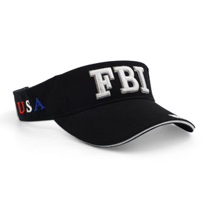 Black FBI Sun Visor Washington DC