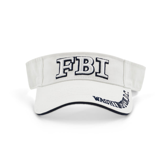 White FBI Sun visor