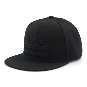 BASEBALL CAP DC STATE FLAG BLACK