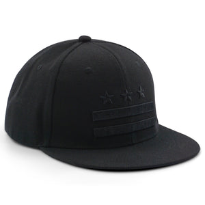 BASEBALL CAP DC STATE FLAG BLACK