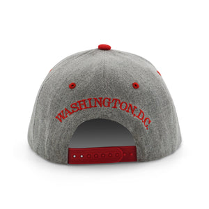 BASEBALL CAP DC COLLEGIATE DESIGN GRAY & RED