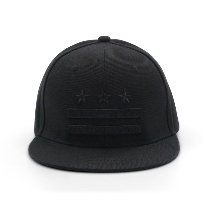 BASEBALL CAP DC STATE FLAG BLACK