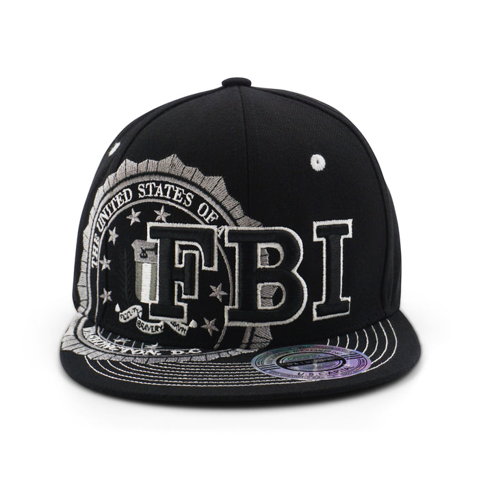 BASEBALL CAP FBI WITH SEAL LOGO BLACK