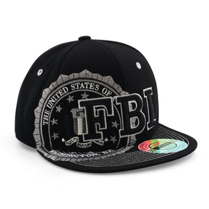 BASEBALL CAP FBI WITH SEAL LOGO BLACK