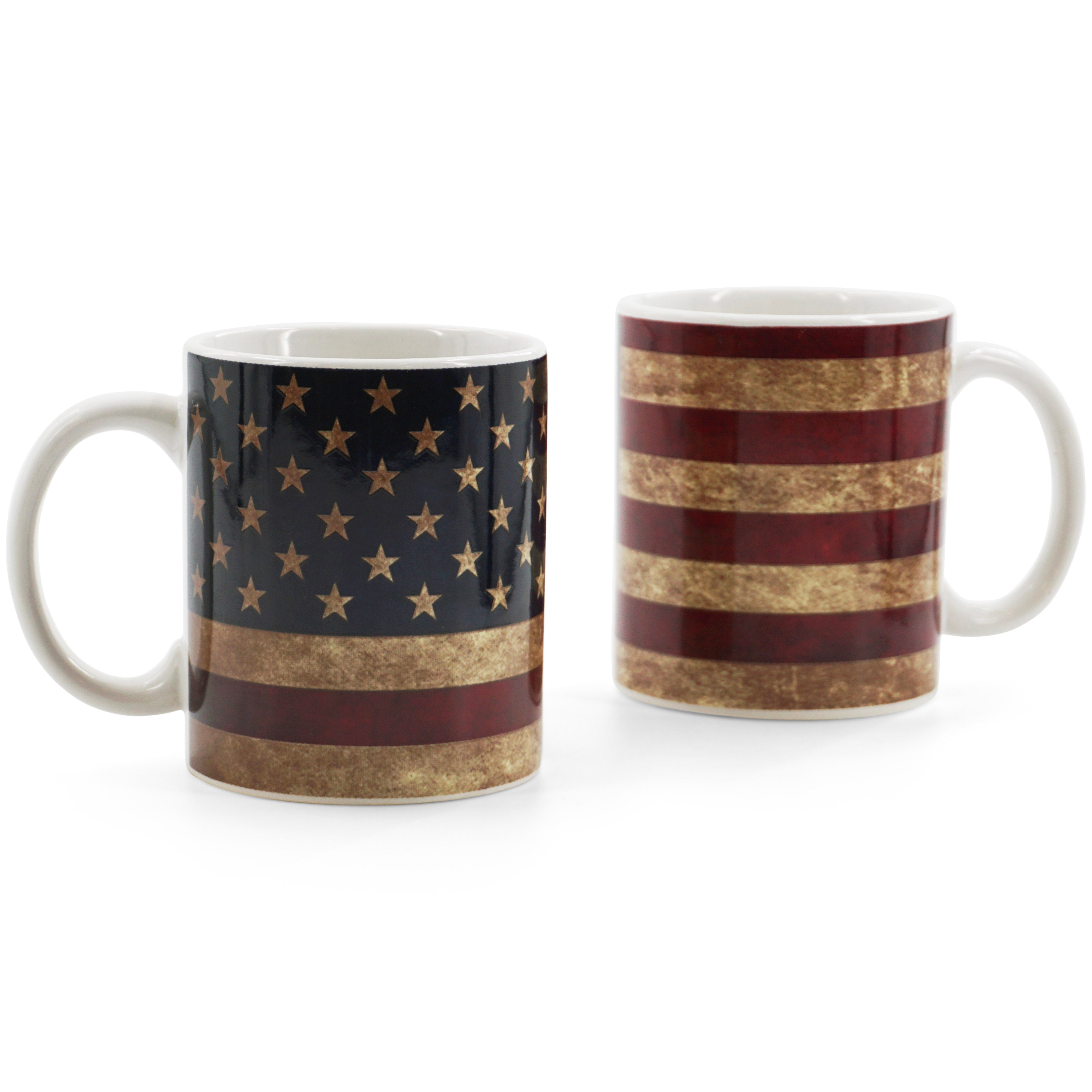 Rustic USA   Flag Coffee Mug