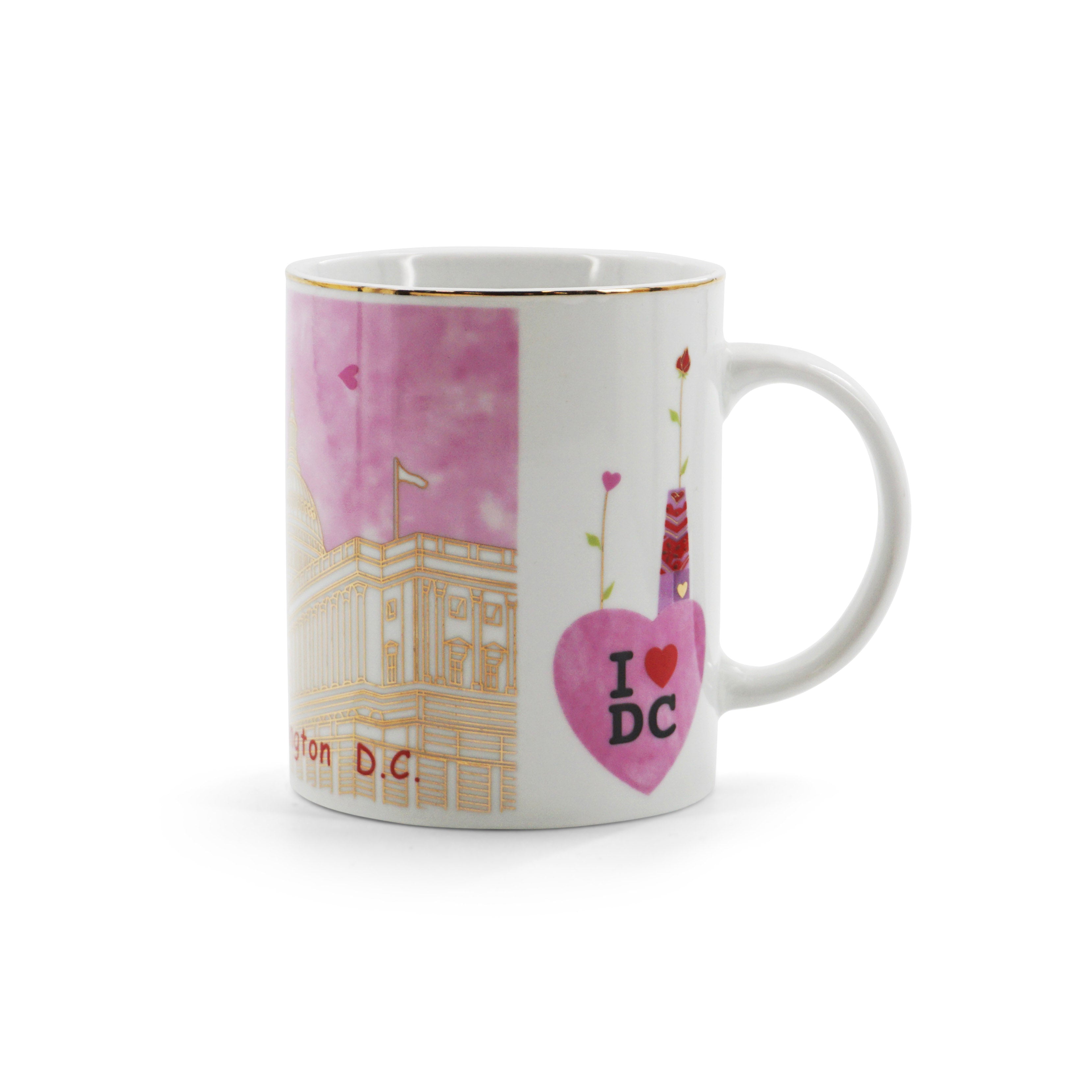 Capitol I Heart DC Pink Coffee Mug