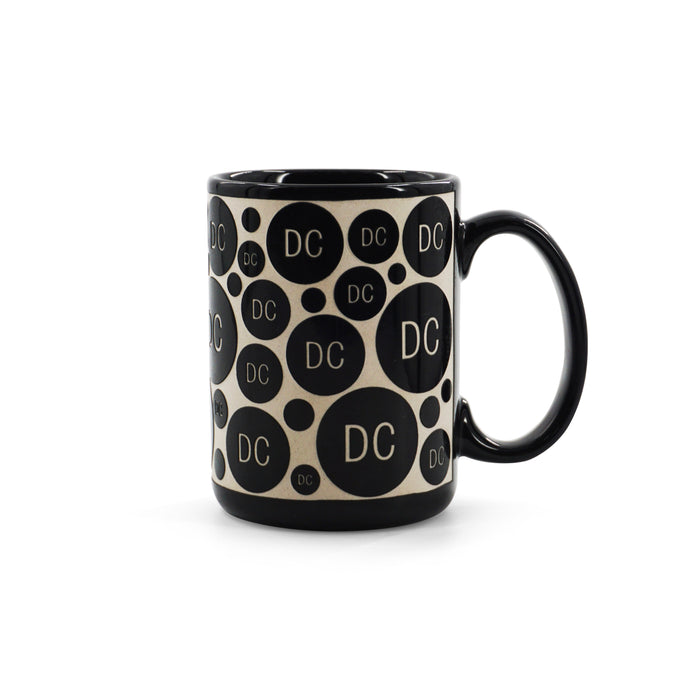 Etched DC Coffee Mug Navy/Black
