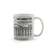 White House Blueprint Washington D.C Coffee Mug