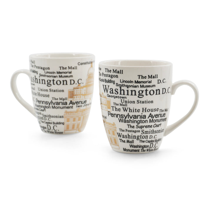 Washington DC Writing Capitol & White House Coffee Mug