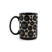 Coffee Mug Etched DC  Navy/Black