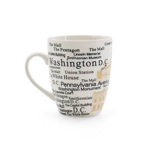 Washington DC Writing Capitol & White House Coffee Mug