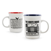 Historic White House Coffee Cup Red/Blue