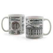 White House Blueprint Washington D.C Coffee Mug