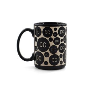 Etched DC Coffee Mug Navy/Black