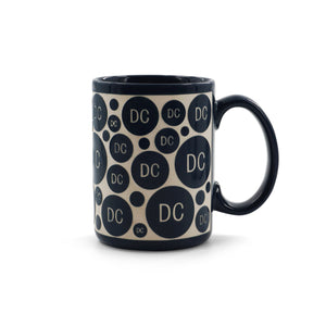 Etched DC Coffee Mug Navy/Black