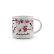 Cherry Blossom Washington, D.C. Stackable Ceramic Mug-White/Pink