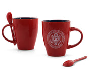 U.S Seal with Spoon Coffee Mug Red/Blue
