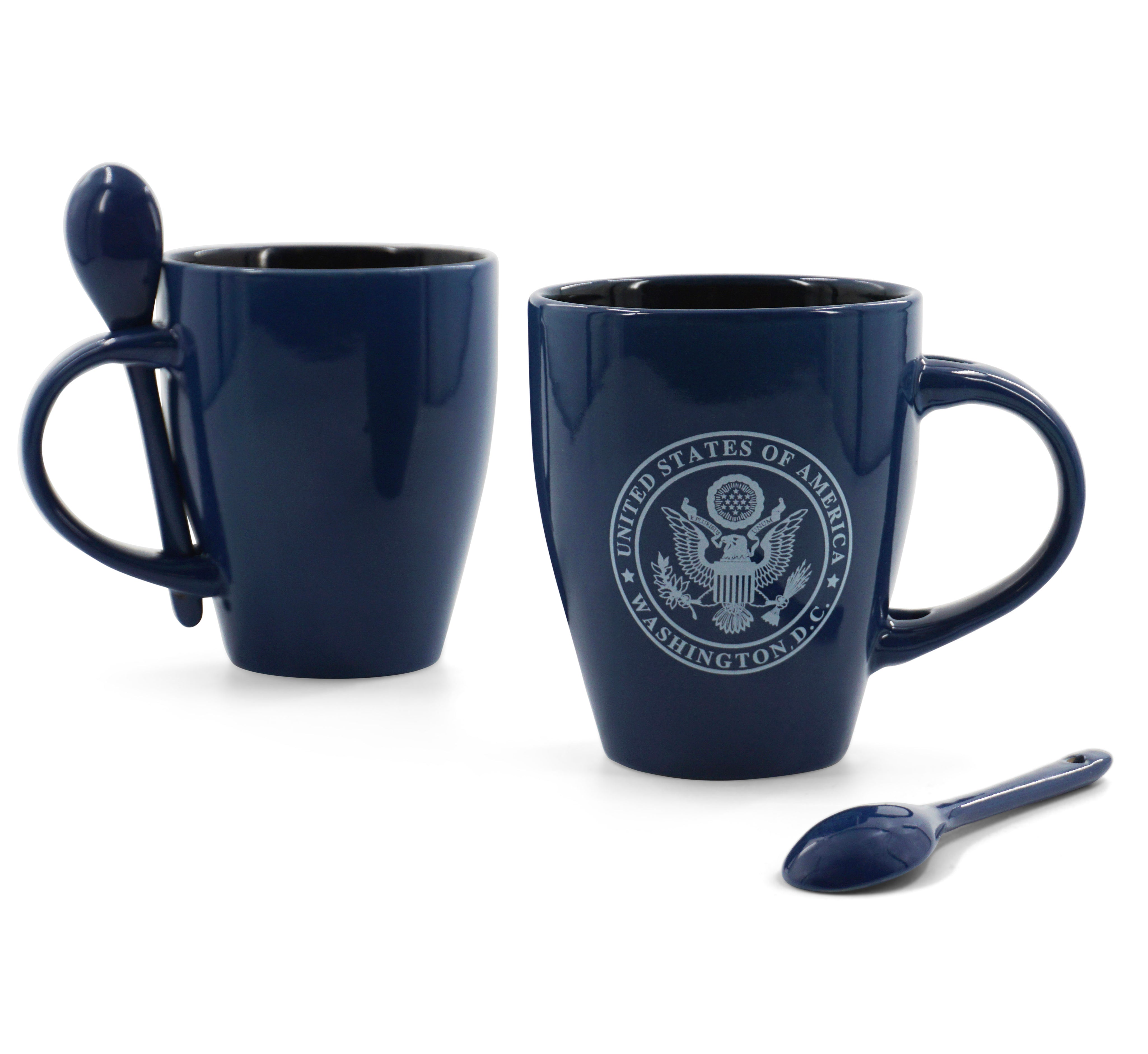U.S Seal with Spoon Coffee Mug Red/Blue