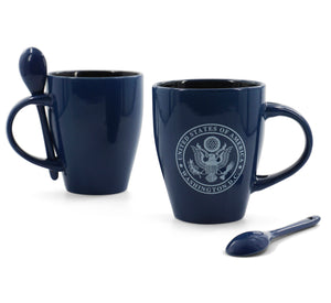 U.S Seal with Spoon Coffee Mug Red/Blue
