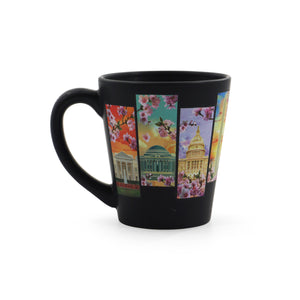 Black Washington DC 4 Scene Building Coffee Mug