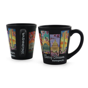 Black Washington DC 4 Scene Building Coffee Mug