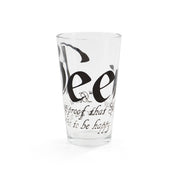 Pint Glass Beer Quote