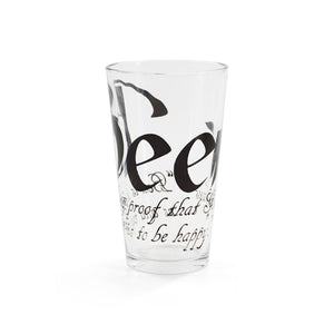 Pint Glass Beer Quote