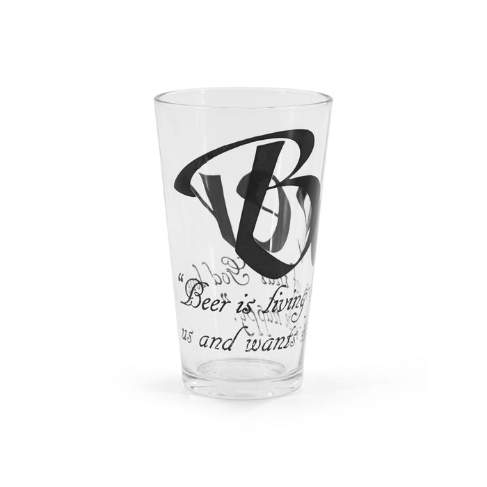 Pint Glass Beer Quote