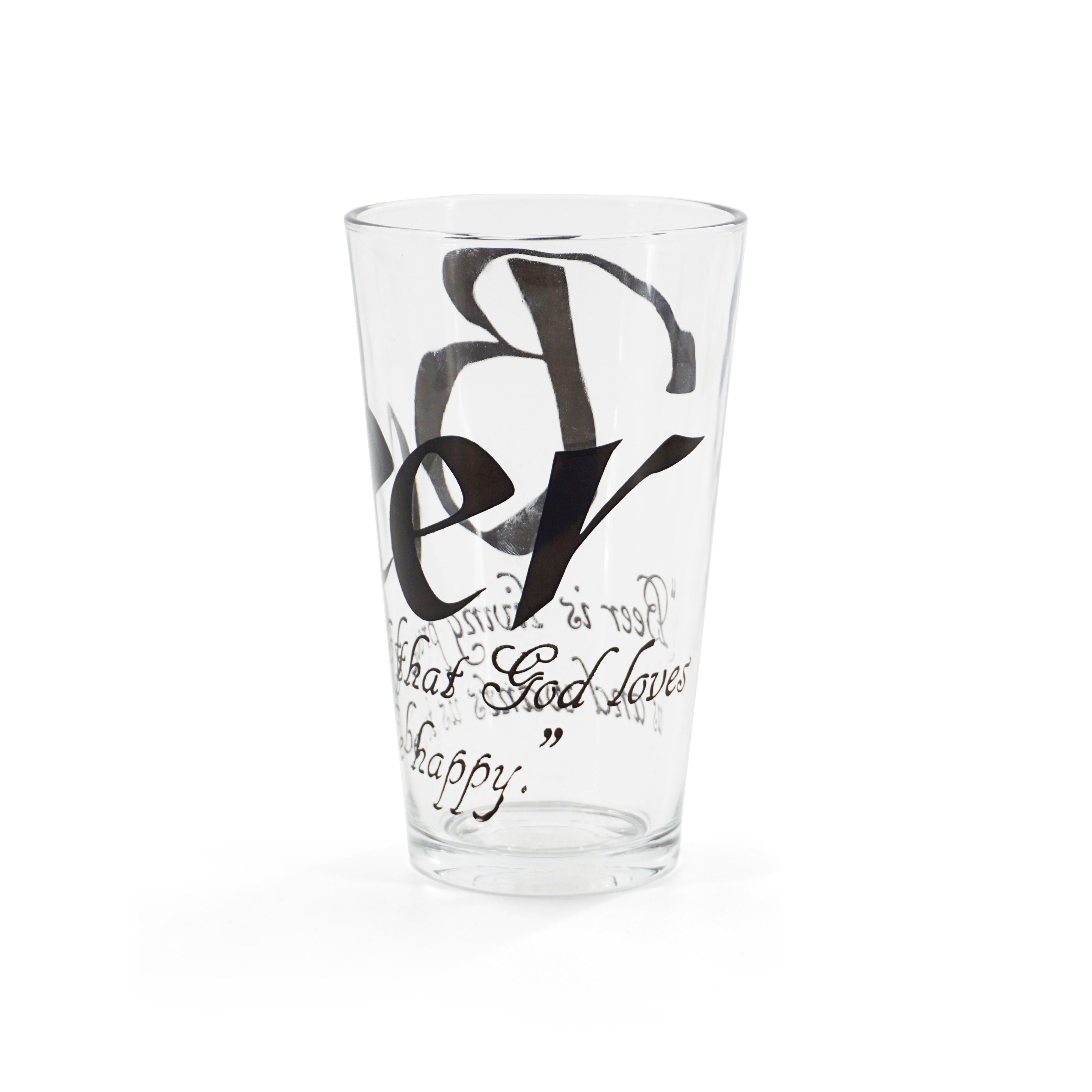 Pint Glass Beer Quote
