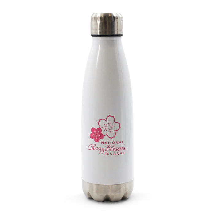 Cherry Blossom Logo Glacier Water Bottle
