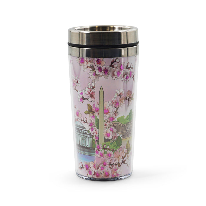 Cherry Blossom White House Tumbler