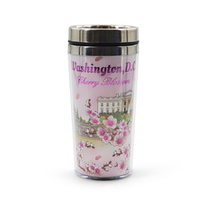 Cherry Blossom White House Tumbler
