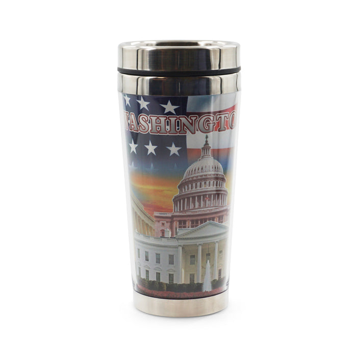 Flag DC Panorama Travel Mug