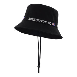 Black Washington DC Bucket Hat