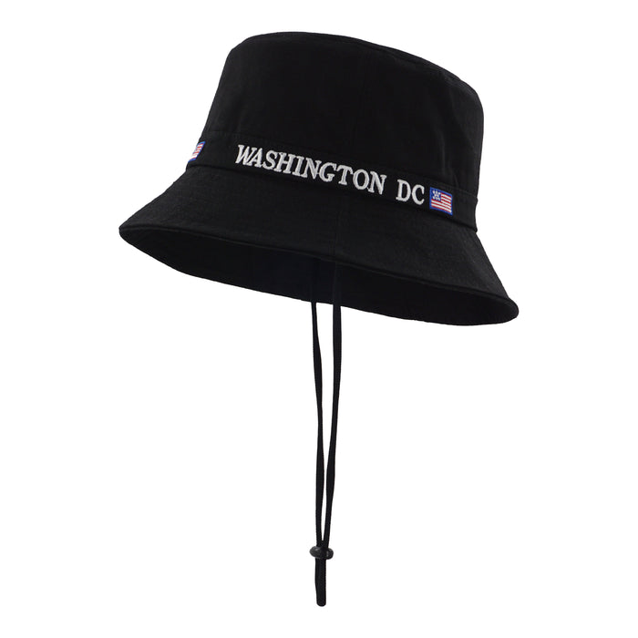 Black Washington DC Bucket Hat