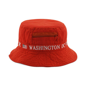Orange Washington DC Bucket Hat