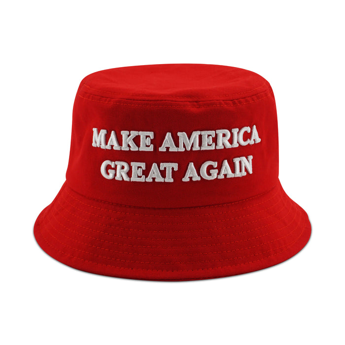 MAGA BUCKET HAT RED MAKE AMERICA GREAT AGAIN BUCKET HAT