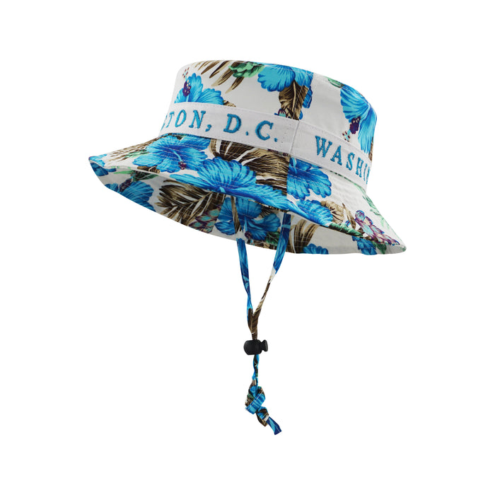 Turquoise Floral WDC Bucket Hat