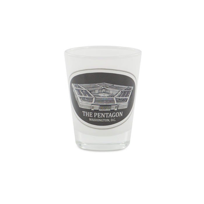 SHOT GLASS PENTAGON FROST