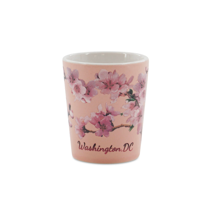 Cherry Blossom Washington DC Ceramic Shot Glass