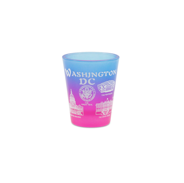PANORAMIC WASHINGTON DC SHOT GLASS TIE DYE