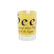 SHOT GLASS MUG BEER QUOTE WITH HANDLE
