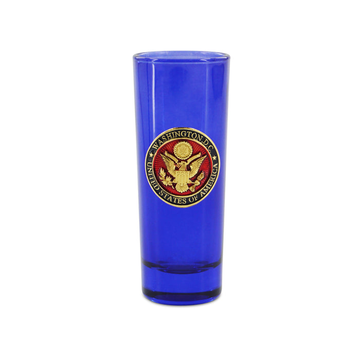 SHOOTER GLASS RED SEAL METAL DECAL