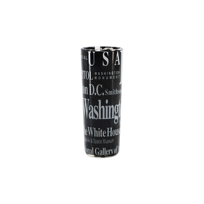 SHOOTER GLASS MONUMENT NAME INK/WHITE