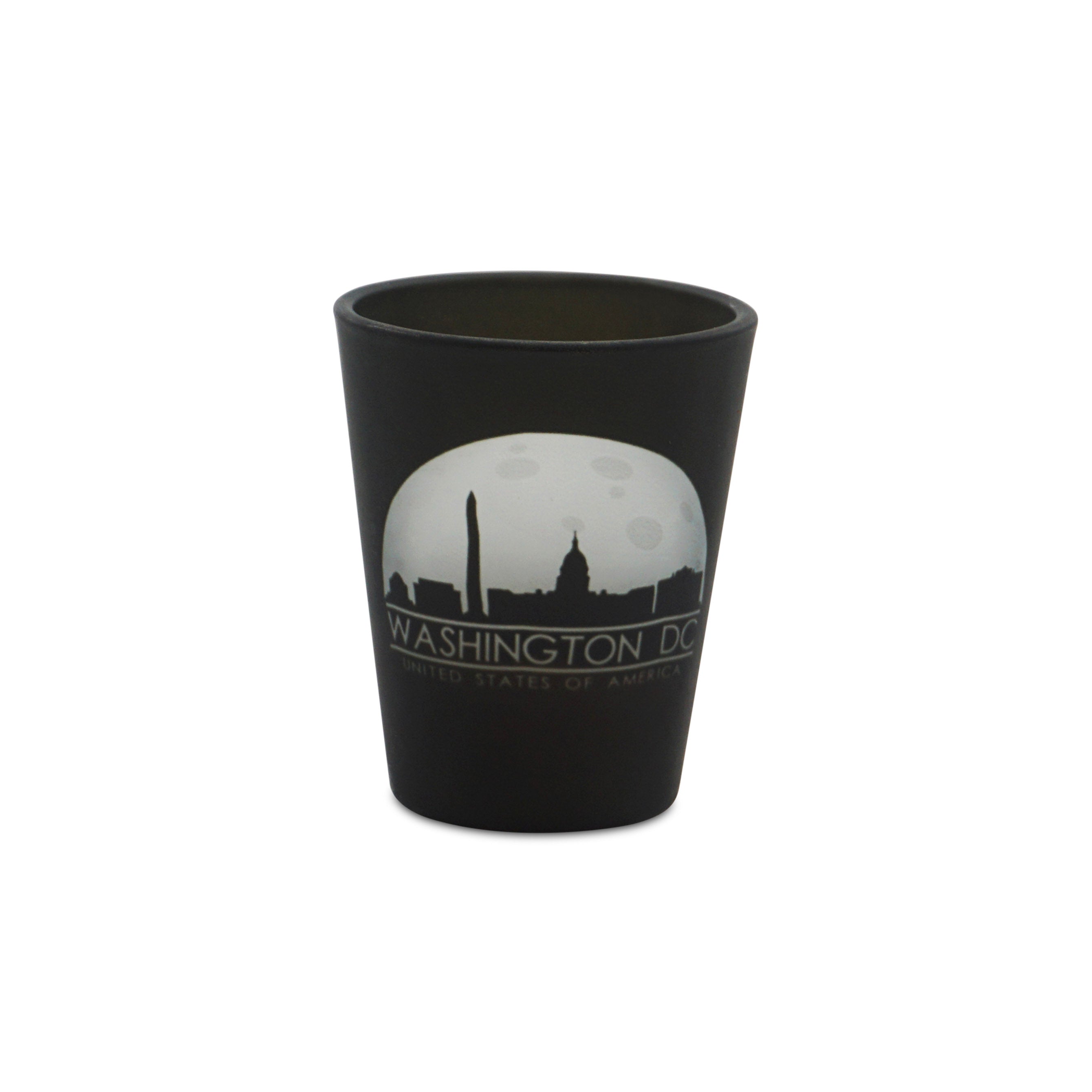 SHOT GLASS WDC NIGHT SKYLINE SILHOUETTE