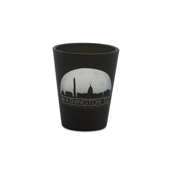 SHOT GLASS WDC NIGHT SKYLINE SILHOUETTE
