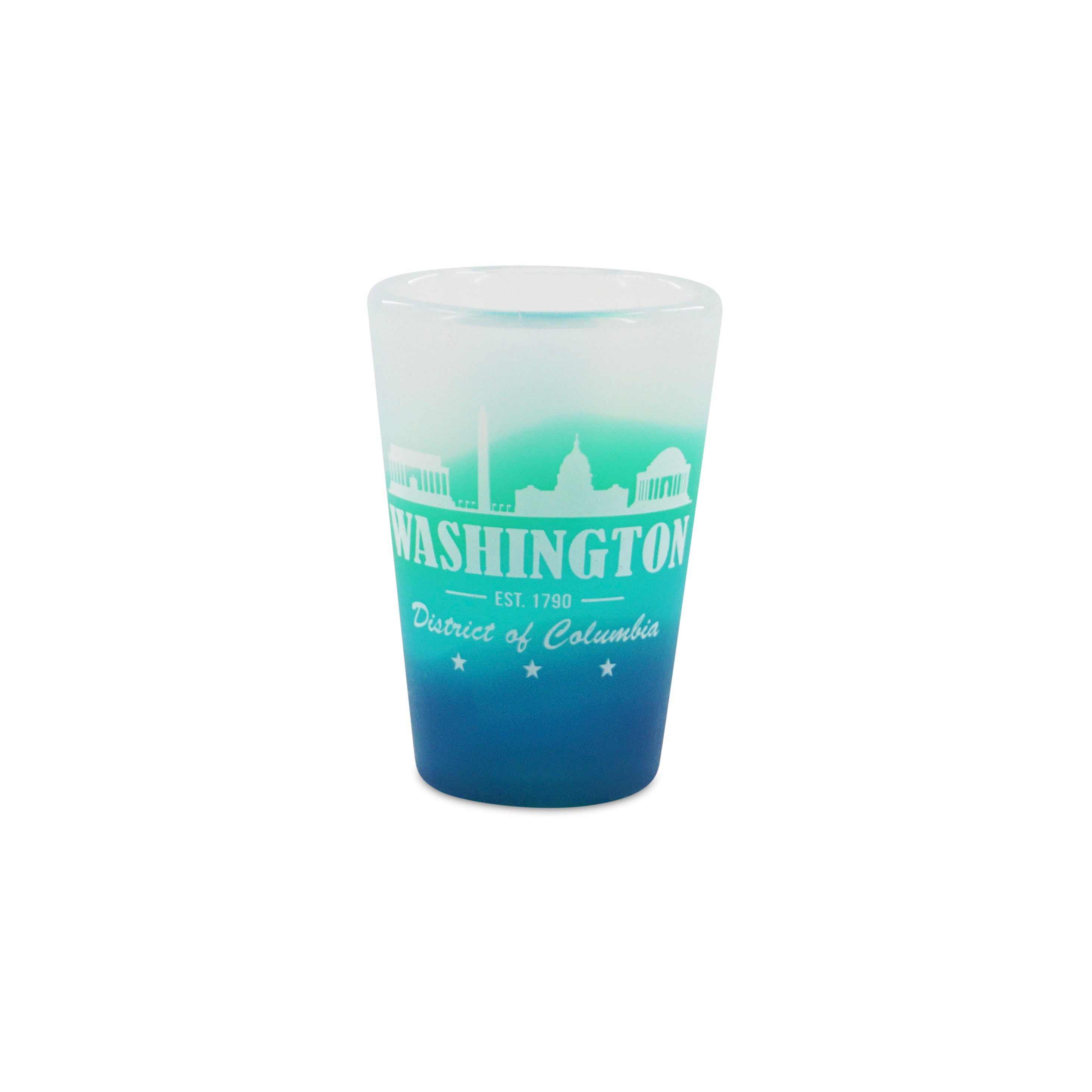 RUBBER WASHINGTON DC SHOT GLASS